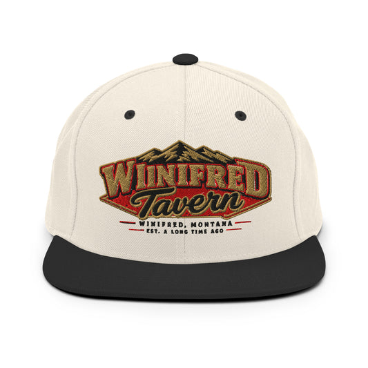 Snapback Hat — Natural / Black — Winifred Tavern merch